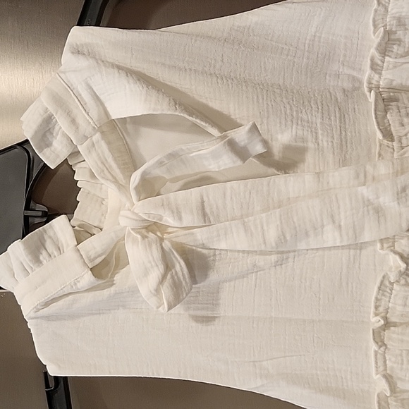 Pomander Place White Gauze Morgan Dress in White - Picture 11 of 13